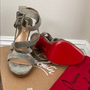 Brand New! Christian Louboutin chunky heel